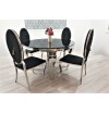 Jadalnia Glamour Stół 130cm + 4 krzesła Oval PREMIUM