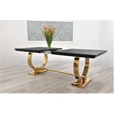 Stół rozkładany GLAMOUR Gold + Black PRODUCENT