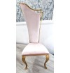Krzesło Glamour Vanessa złote dowolny kolor