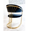 Krzesło EUPHORIA Glamour Gold / Black