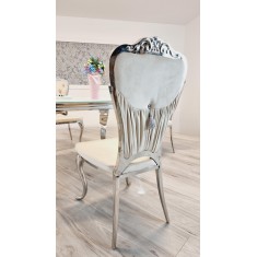 Stół 100x100 cm ludwik + 4 krzesła Ludwik Glamour
